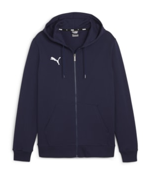 Hoodie Med Lynlås Navy Voksen